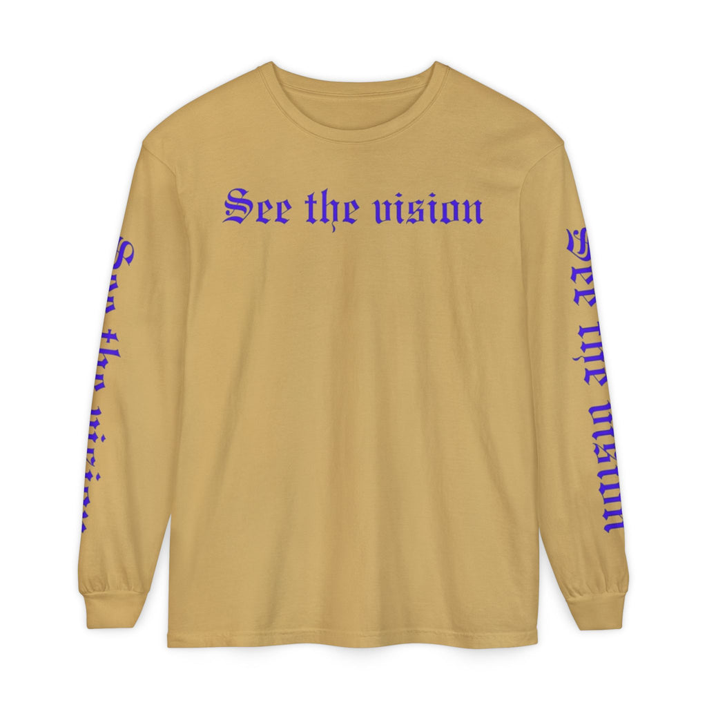 See The Vision Long Sleeve Tee — Gothic Cross Graphic