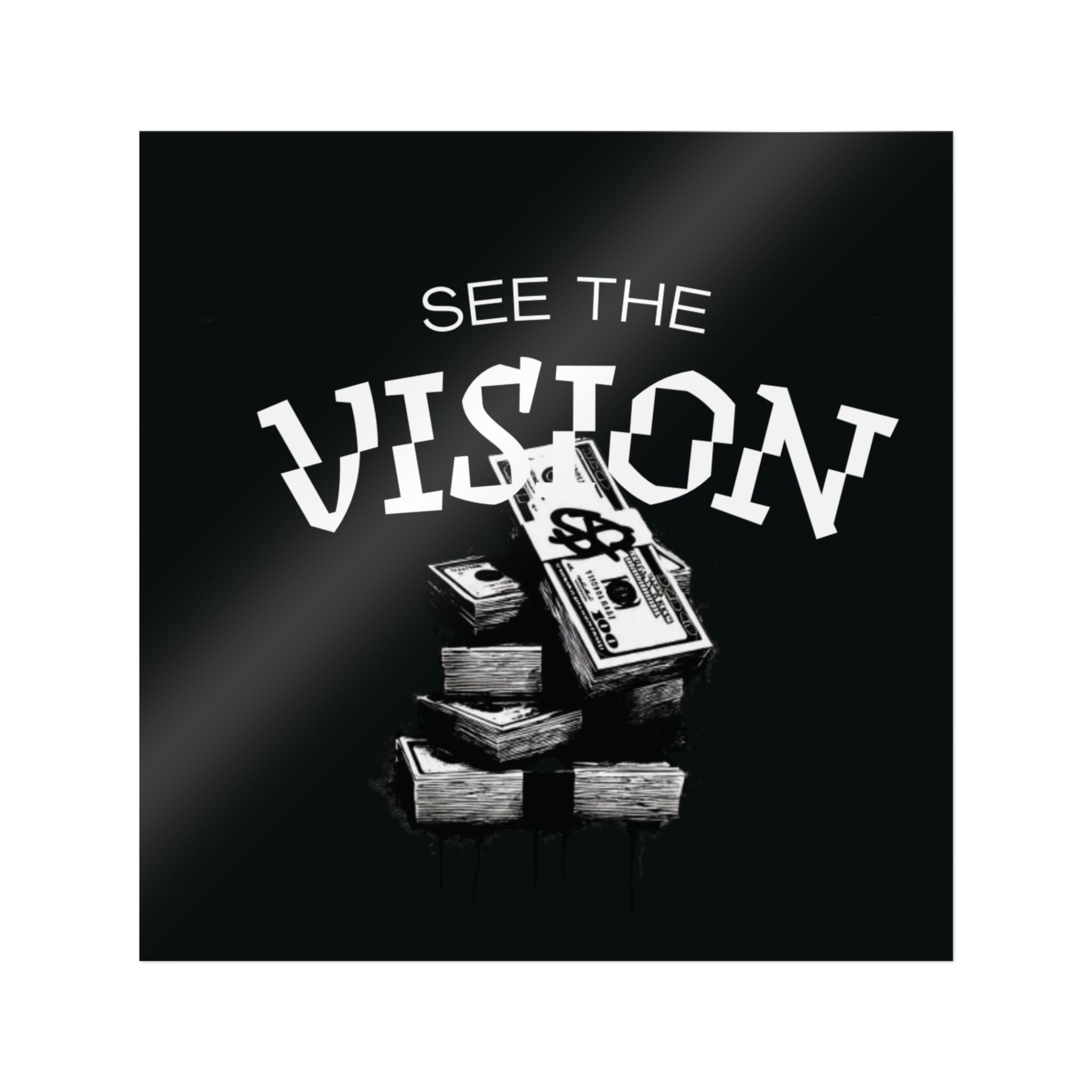 SEE THE VISION (Die-Cut Stickers, (DTF)