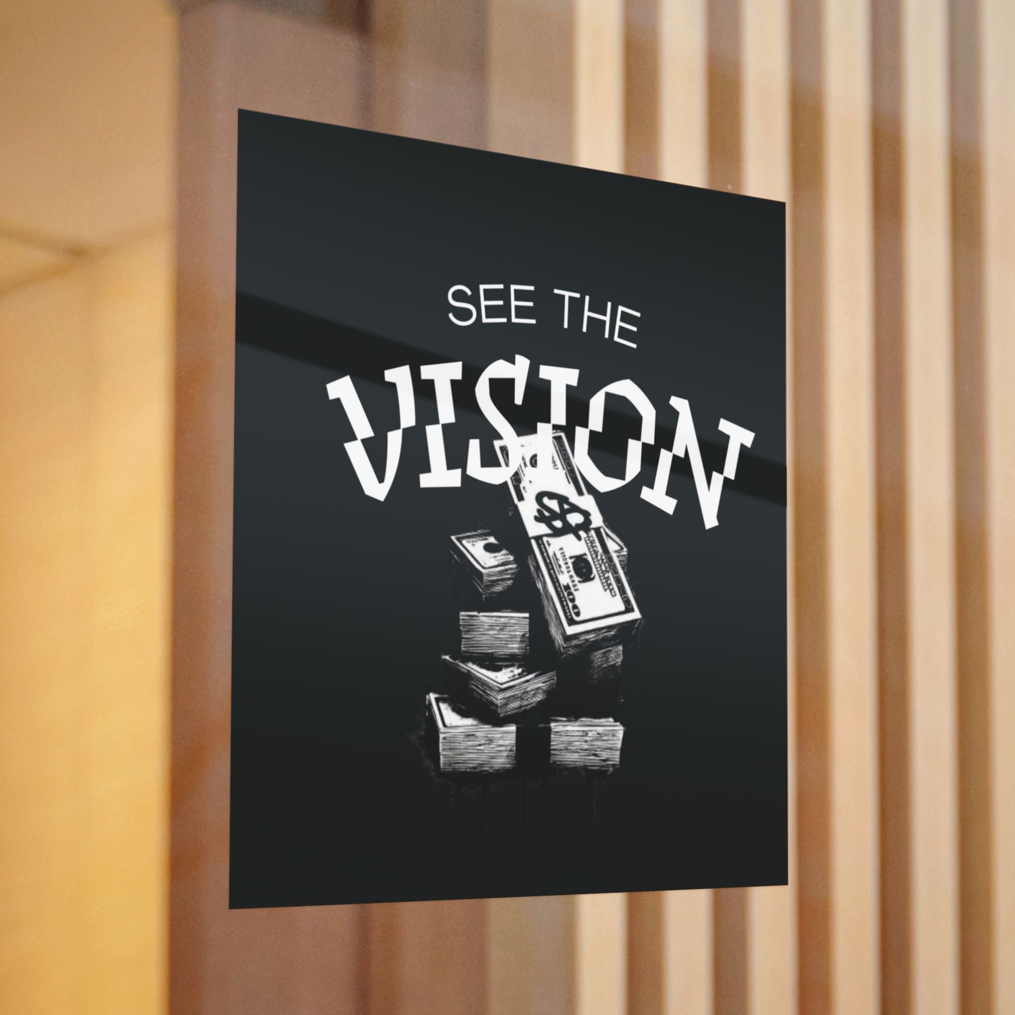 SEE THE VISION (Die-Cut Stickers, (DTF)