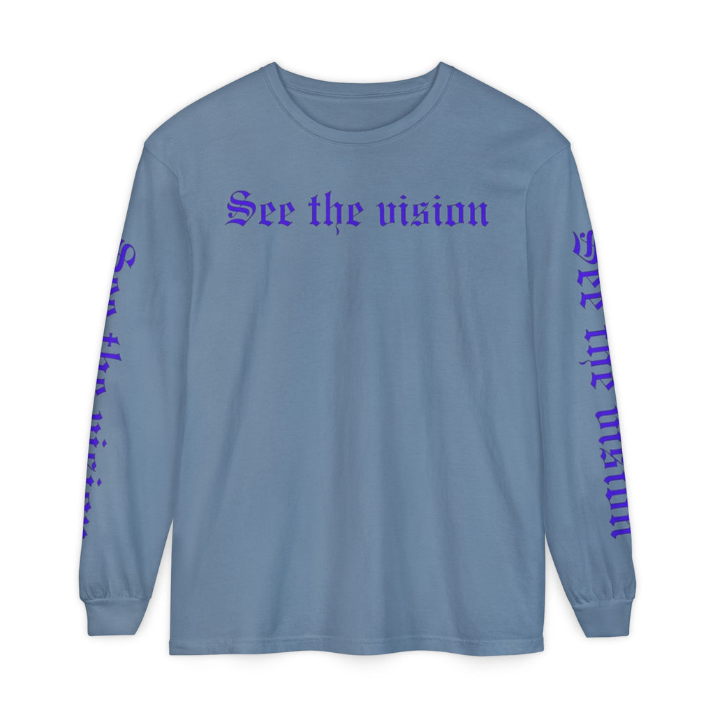See The Vision Long Sleeve Tee — Gothic Cross Graphic