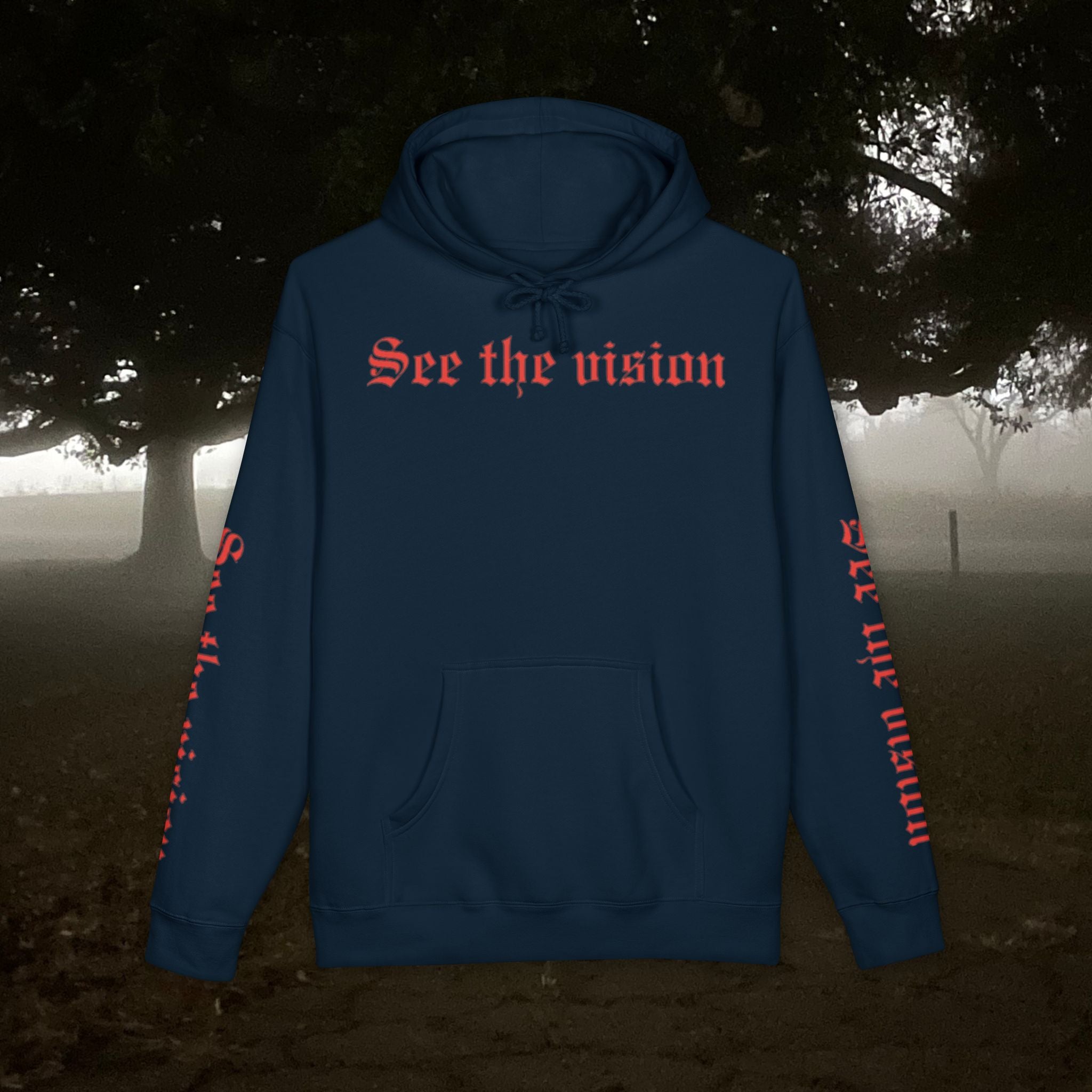 See The Vision Hoodie — Gothic Tarot Graphic Pullover