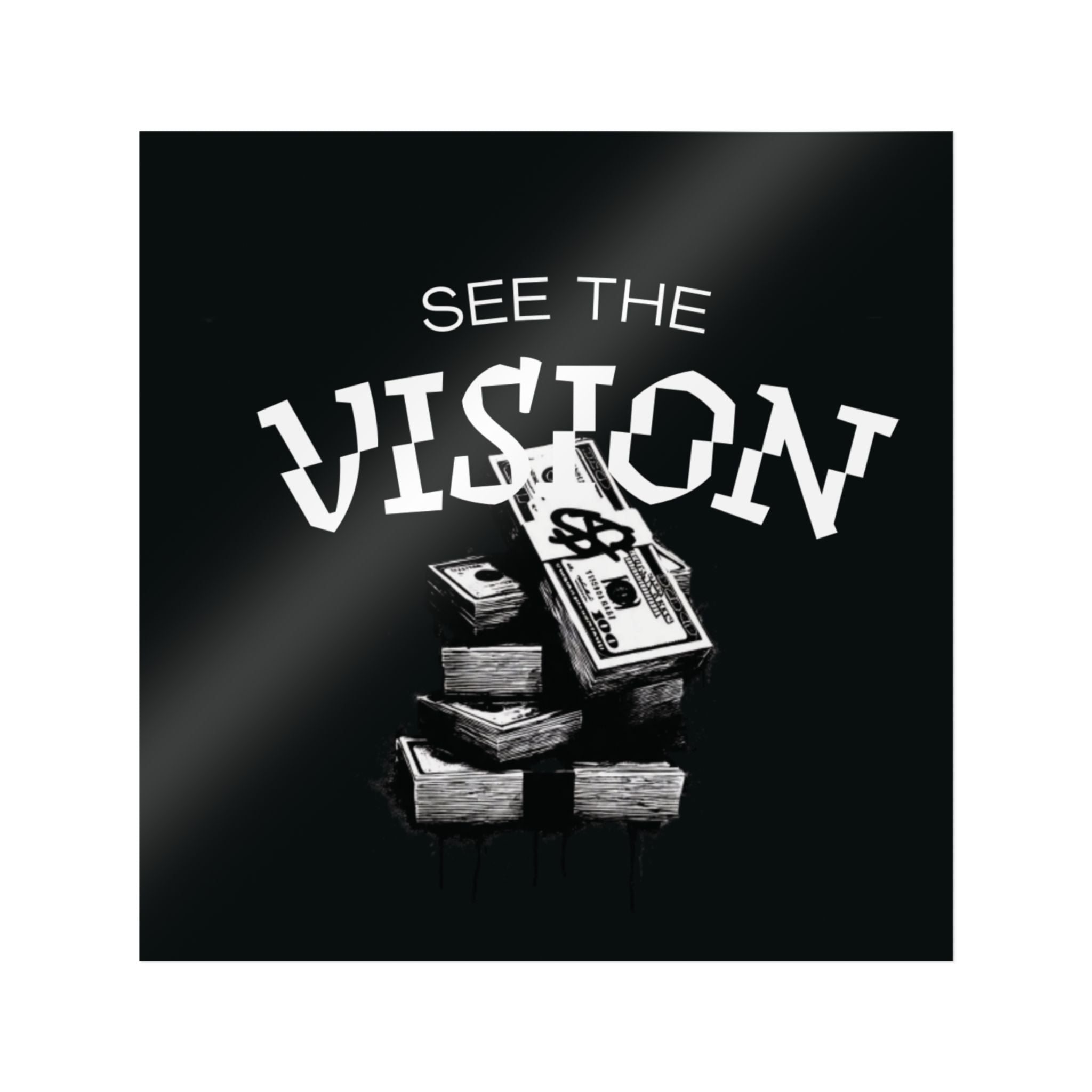 SEE THE VISION (Die-Cut Stickers, (DTF)