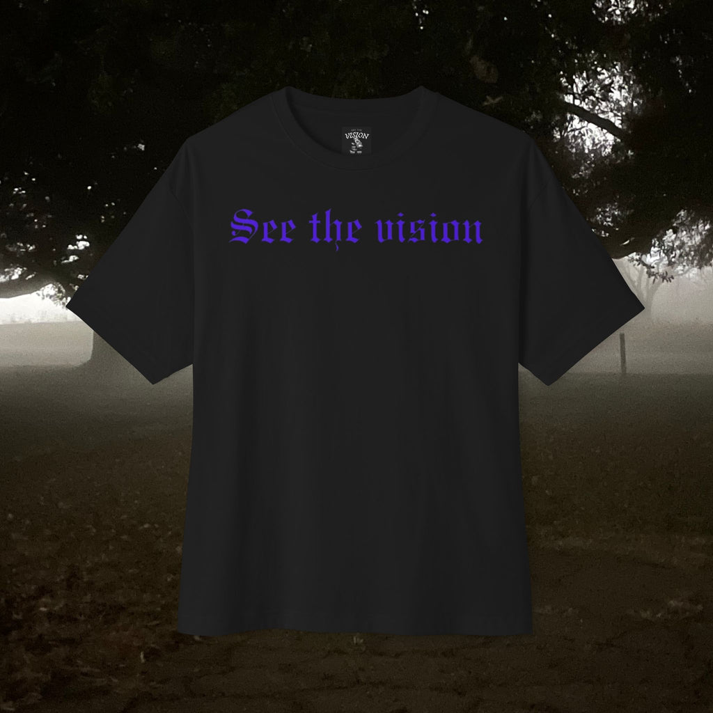 See The Vision Oversized Tee — Gothic Cross Graphic Tee