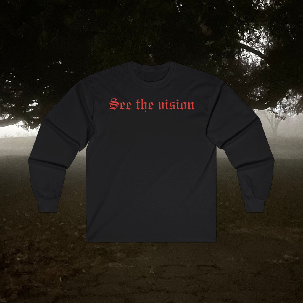 See the Vision Long Sleeve Tee — Gothic Cross Graphic