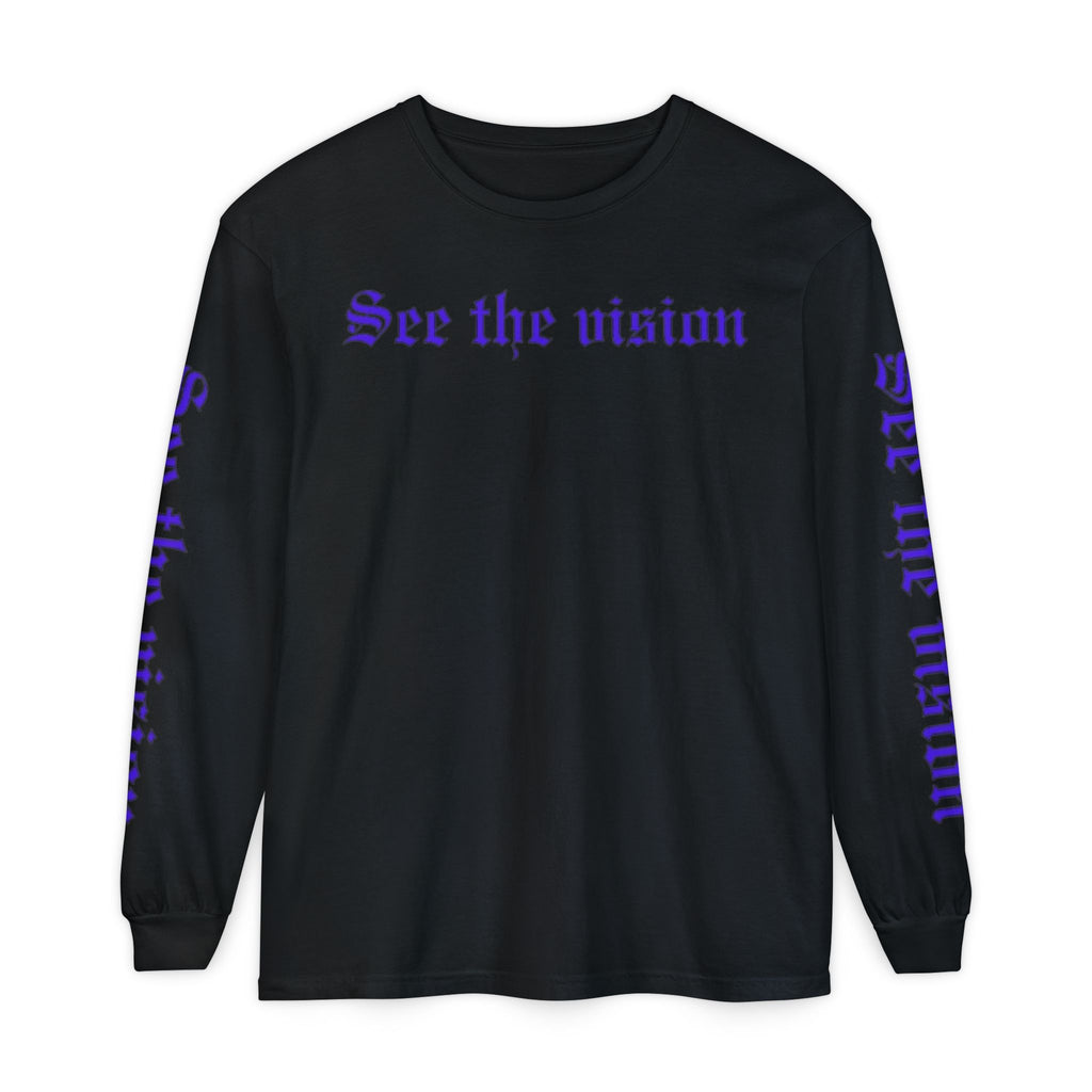 See The Vision Long Sleeve Tee — Gothic Cross Graphic