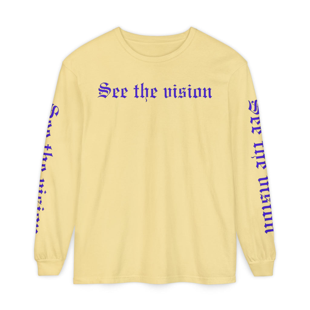 See The Vision Long Sleeve Tee — Gothic Cross Graphic