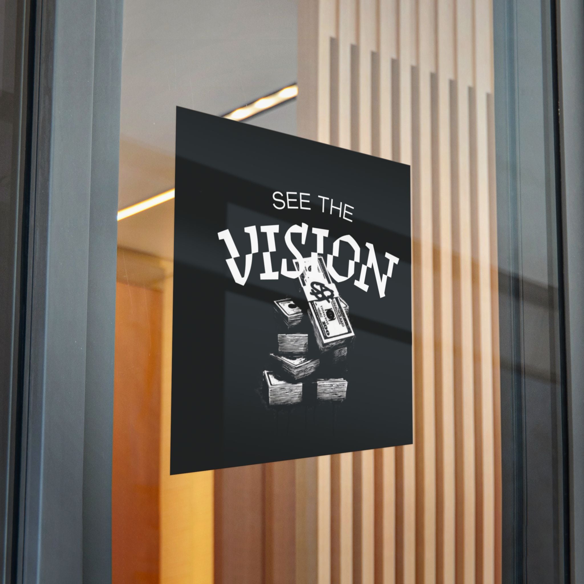 SEE THE VISION (Die-Cut Stickers, (DTF)