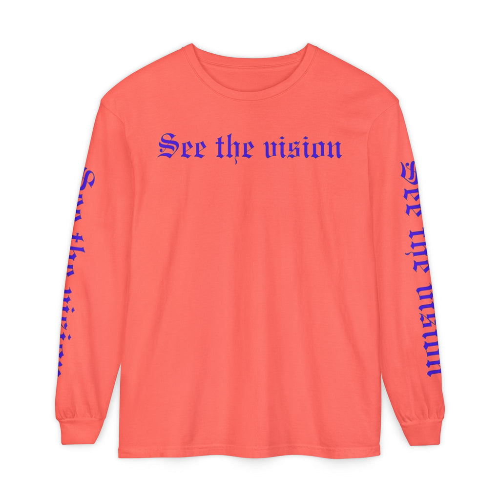 See The Vision Long Sleeve Tee — Gothic Cross Graphic