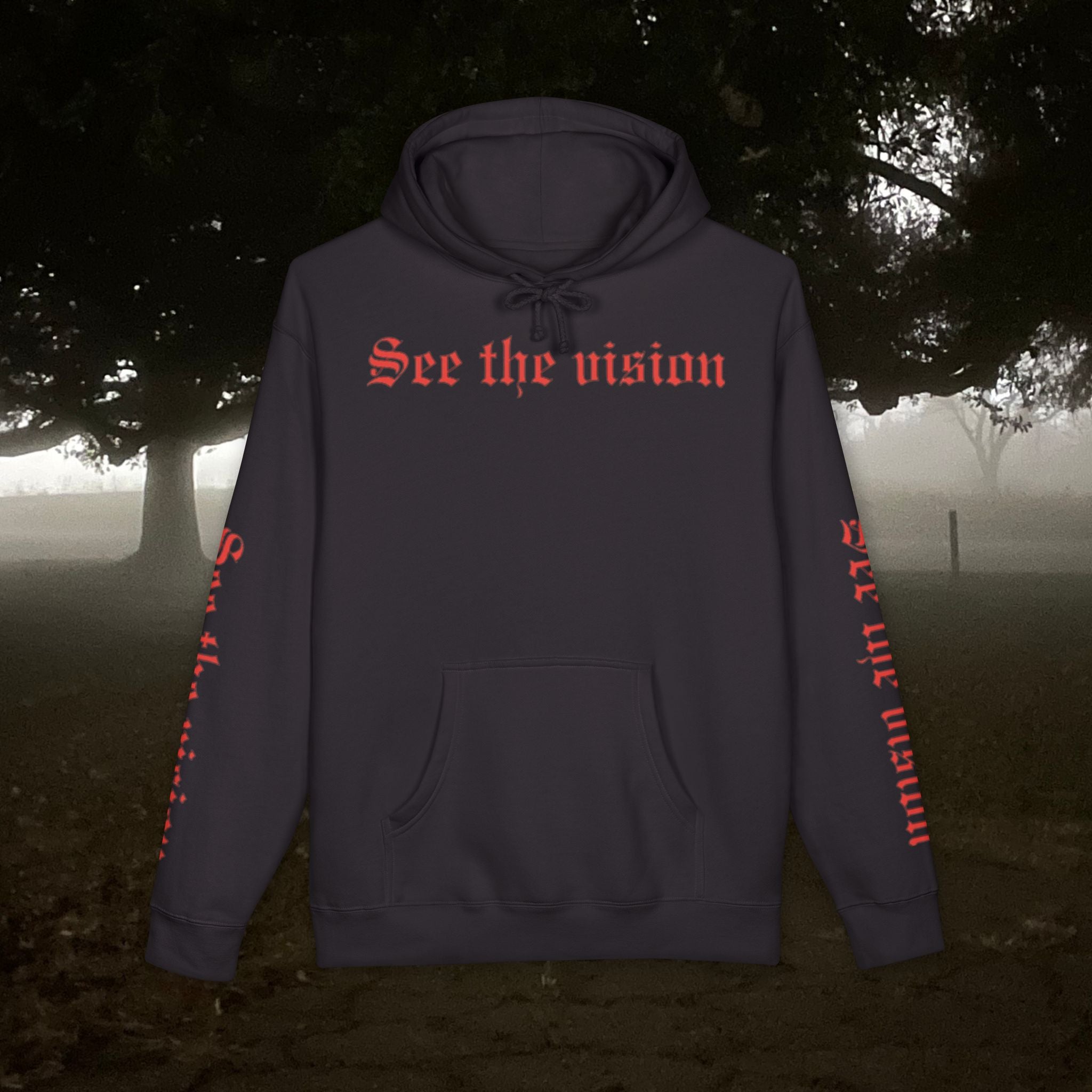 See The Vision Hoodie — Gothic Tarot Graphic Pullover