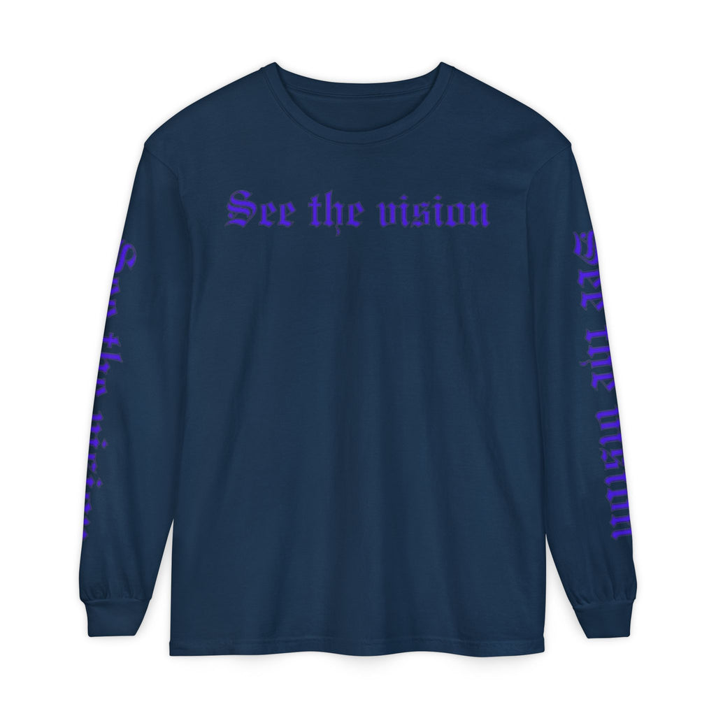 See The Vision Long Sleeve Tee — Gothic Cross Graphic