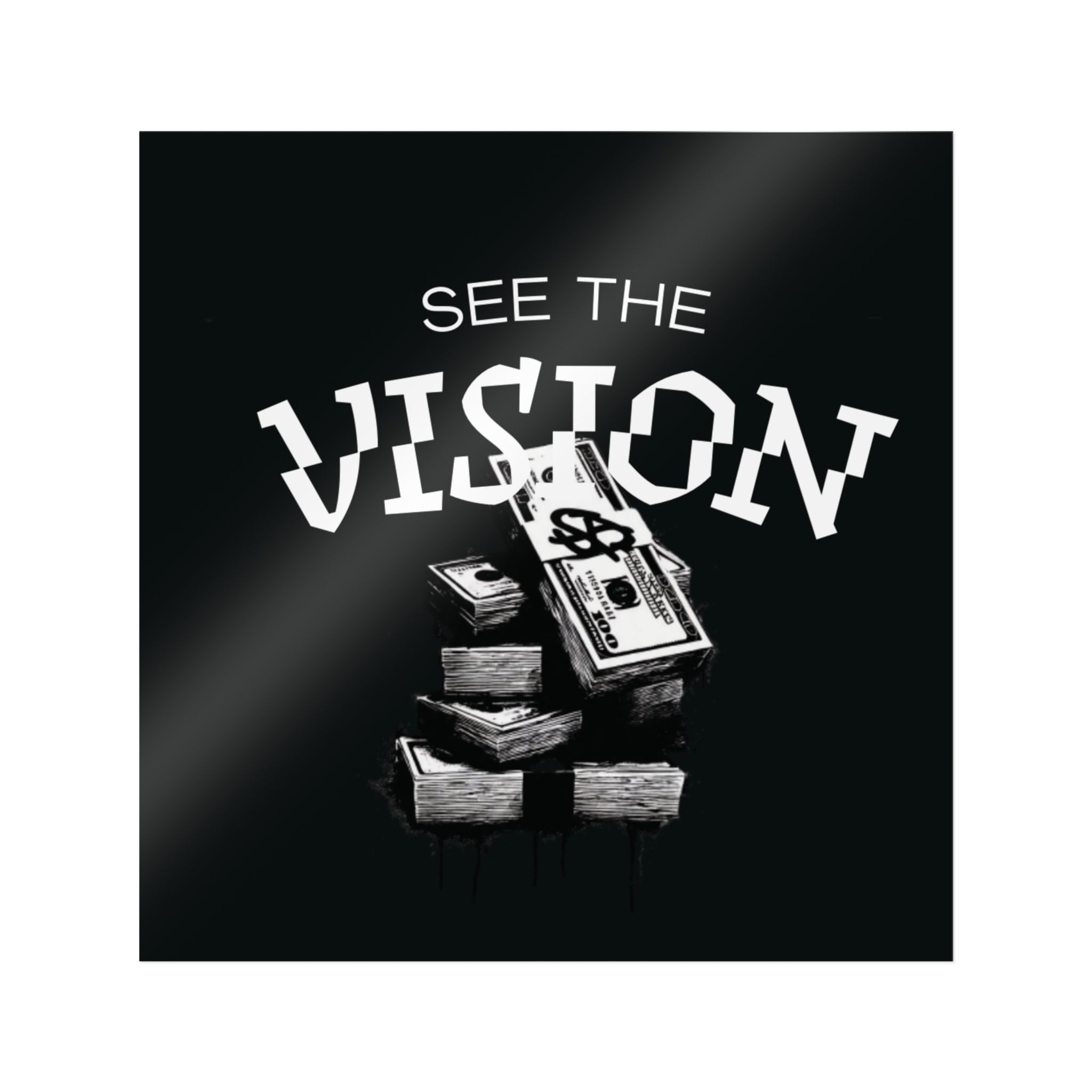 SEE THE VISION (Die-Cut Stickers, (DTF)